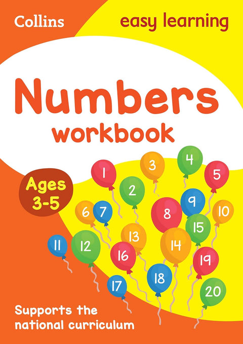 JT | Collins Easy Learning Preschool – Numbers Workbook Ages 3–5