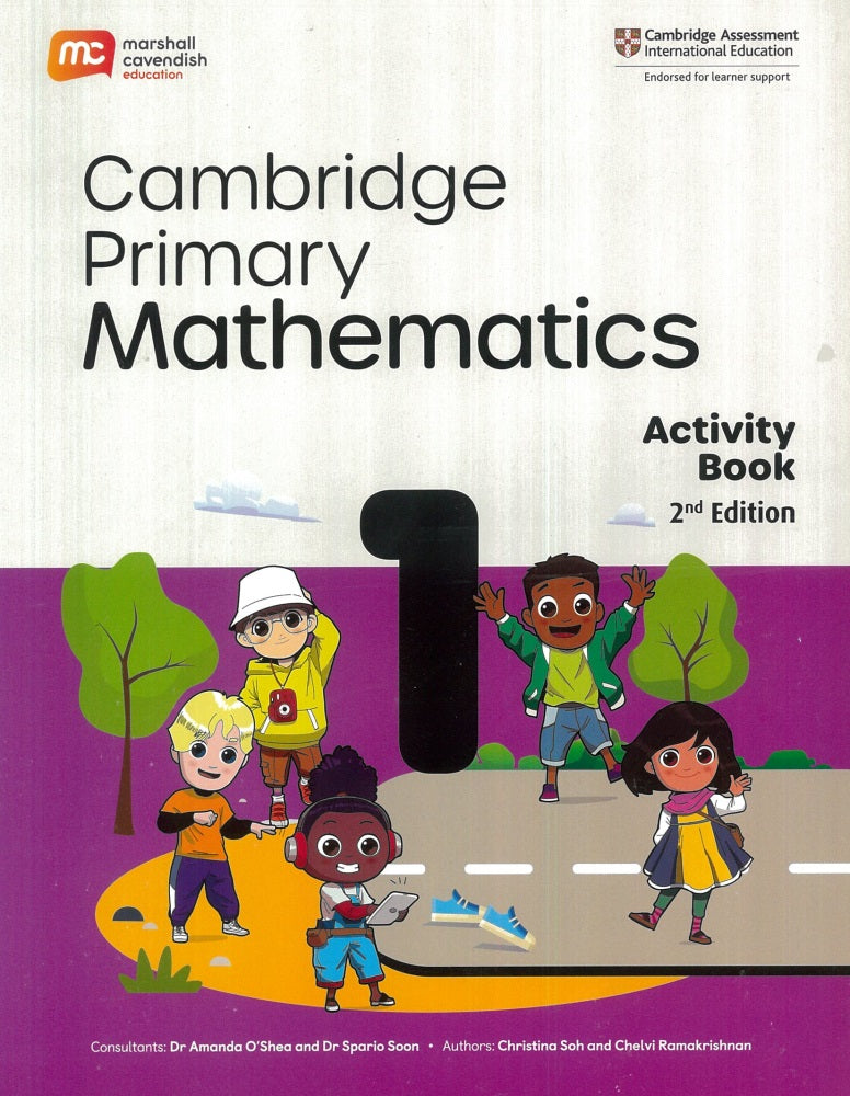 Cambridge Primary Mathematics 1 Activity Book 2nd Edition + ebook - 9789814971157 - Marshall Cavendish