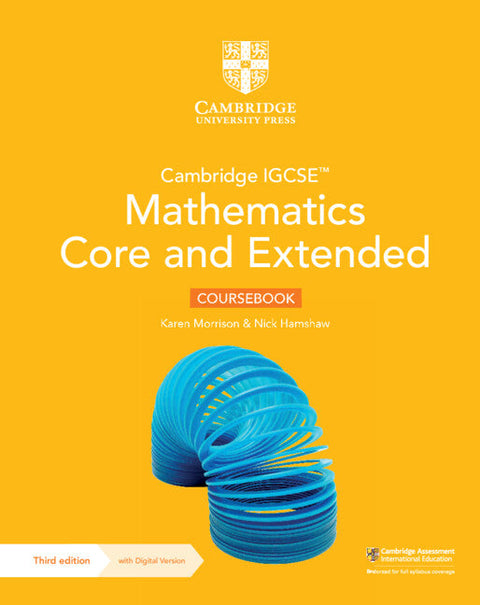 IISM | Cambridge IGCSE™ Mathematics Core and Extended Coursebook with Digital Version (2 Years' Access) - 9781009343671 - Cambridge