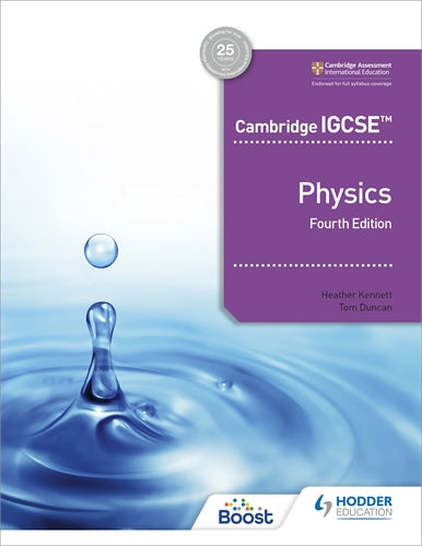MIS | Cambridge IGCSE (TM) Physics 4th edition - Tom Duncan - 9781398310544 - Hodder Education