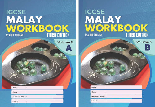 IISM | IGCSE Malay Workbook Volume 3 (A+B) 3rd Edition - 9789671946664 - 9789671946640 - Sayhril Education